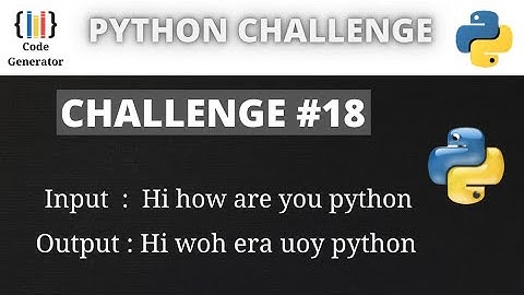 Python Challenge Program | #18