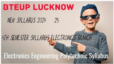 Electronics Engineering 4th semester syllabus polytechnic 2024