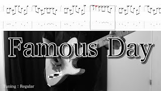 【[Alexandros] 】Famous Day ギター 弾いてみた【TAB譜】