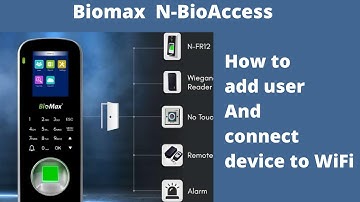 Installation of Biomax N-Bioaccess | How to add user and connect device to WiFi | Biomax attendance