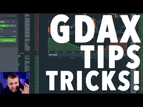 GDAX/COINBASE TIPS!