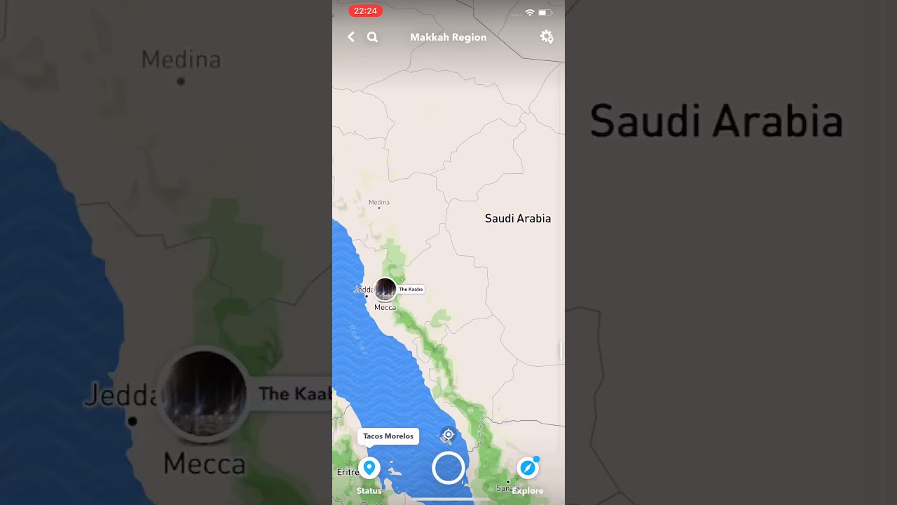Why are all Arabs always driving on Snapchat map?