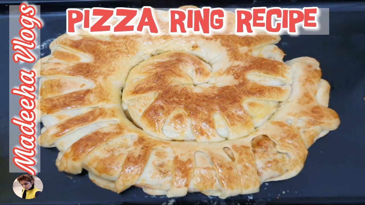 PIZZA RING RECIPE | PUFFS PIZZA RING RECIPE | HOME MADE PIZZA - YouTube