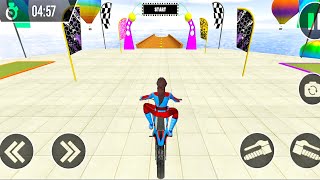 Super Hero Mega Ramp Bike Stunt Game | Bike Racing 3D Game | Sky Bike Racing Track Race Game screenshot 4