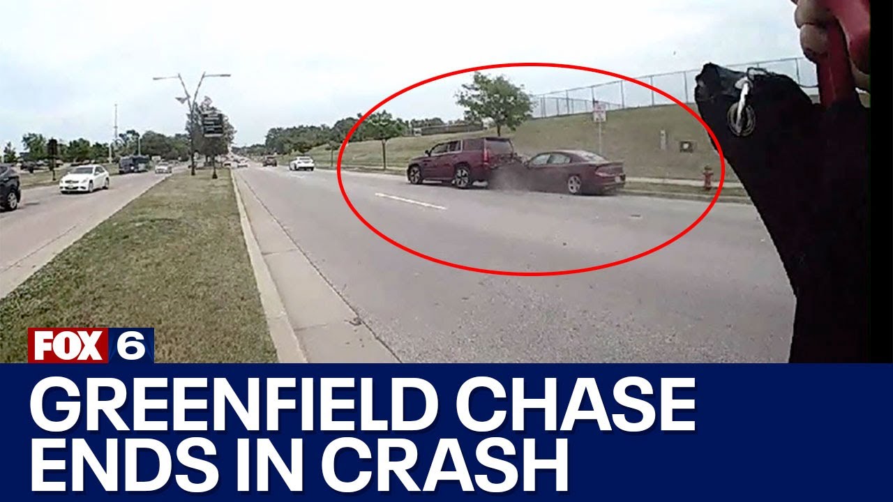 Greenfield police chase ends in crash (part 2) FOX6 News Milwaukee