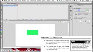 Adobe Flash: Rectangle Tool (MiniLessonMovie SBS4.3 Part 4)