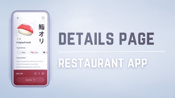 🍣📱 Sushi Restaurant App / FOOD DETAILS PAGE • Flutter Tutorial