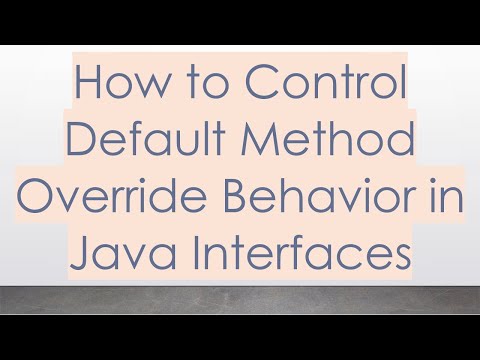 How to Control