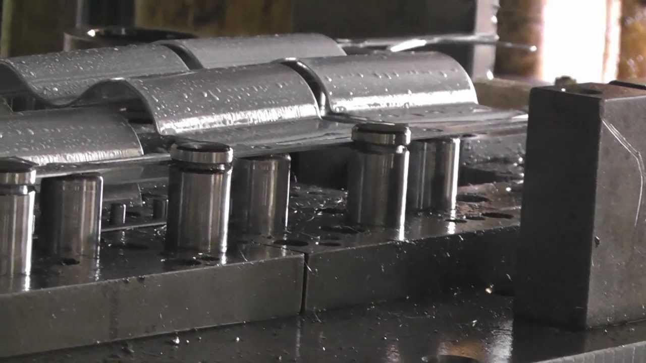 progressive tool; pole clamp stamping YouTube
