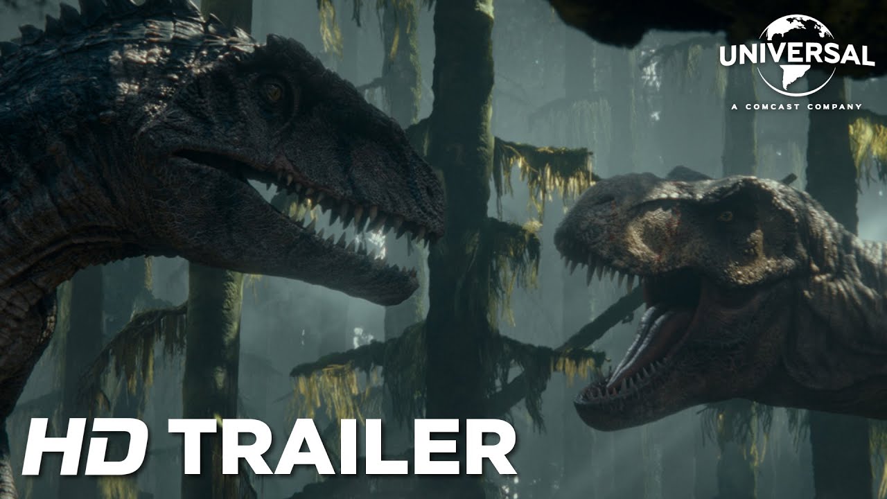 JURASSIC WORLD DOMINION Giganotossauro vs T-rex Logo no Início! [NOVO  TRAILER E NOVOS VAZAMENTOS] 