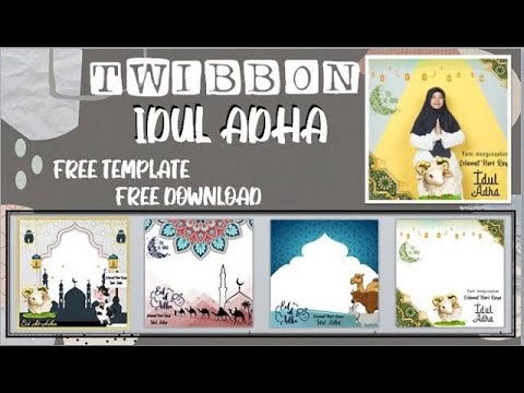 DOWNLOAD TEMPLATE TWIBBON IDUL ADHA MENGGUNAKAN POWERPOINT PPT II HOW