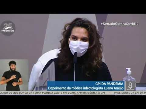 Médica Luana Araújo dá AULA sobre ciência e saúde pública a senador na CPI da Covid