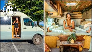 Solo Female VanLife - Chef spends years caravanning on the road w/ wife