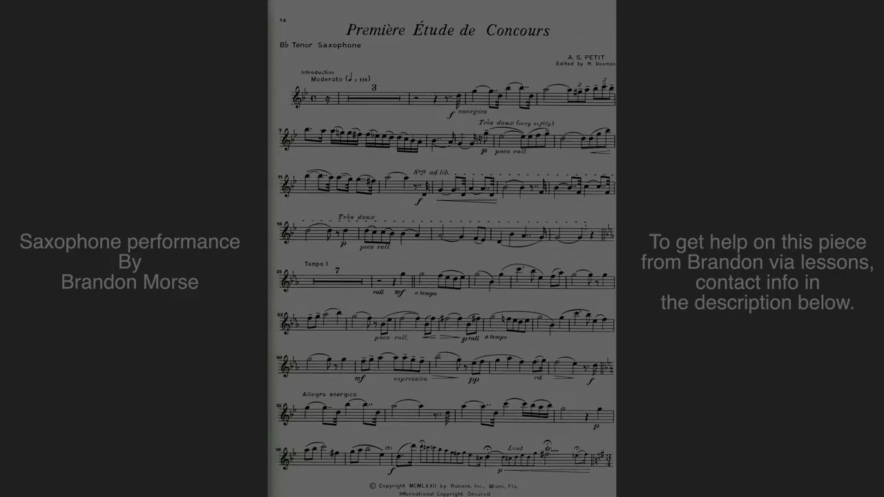 Première Étude de Concours