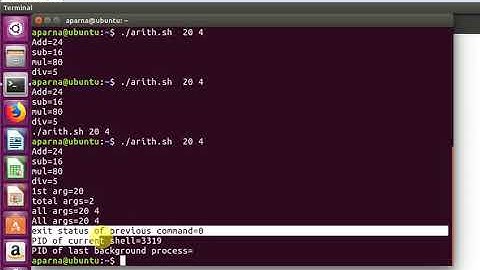 Shell positional parameters