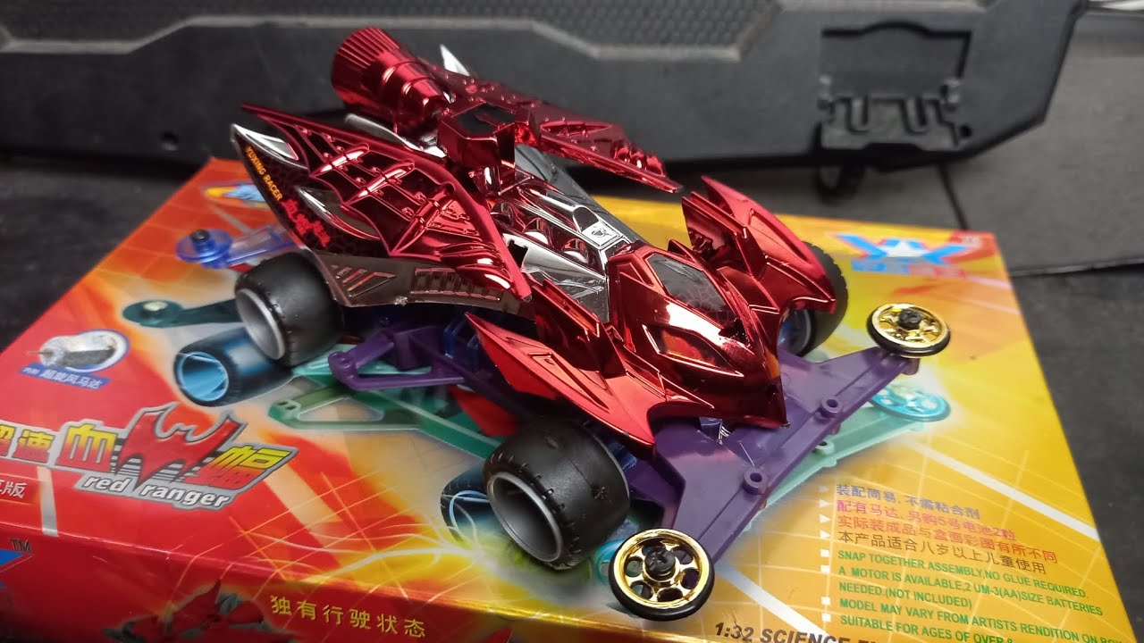 Merakit mini 4wd Yuxing model Red Ranger - YouTube