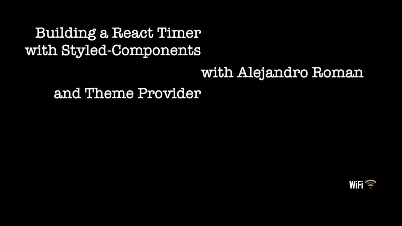Building a React Timer with Styled-Components and Theme Provider - YouTube