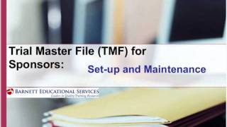 Trial Master File for Sponsors Trailer 2011
