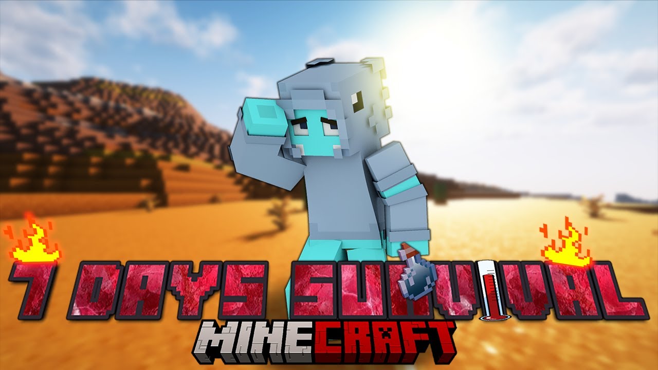 Sinh Tồn 7 Ngày Khắc Nghiệt tại Sa Mạc Sahara trong Minecraft