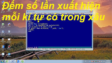 PASCAL NÂNG CAO#29 Đếm số lần xuất hiện của kí tự có trong xâu