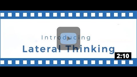 Introducing one of the Lateral Thinking tools: Random Entry