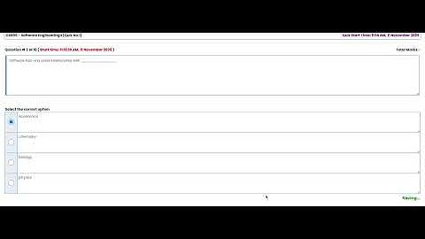 CS605   Software EngineeringII Quiz No 1