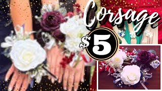 WRIST CORSAGE DIY | HOW TO MAKE A PROM OR WEDDING WRIST CORSAGE FOR $5!