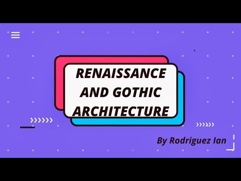 Video: Care este diferența dintre arhitectura gotică și cea renascentistă?