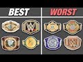 RANKING EVERY WWE CHAMPIONSHIP DESIGN FROM 1988-2019!!