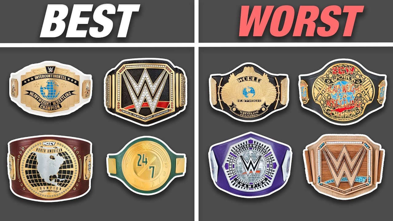 RANKING EVERY WWE CHAMPIONSHIP DESIGN FROM 19882019!! YouTube