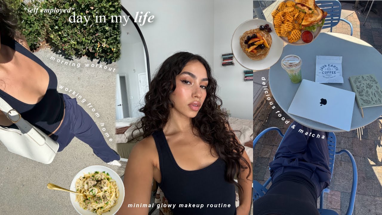 a day in my life | chatty grwm, productive morning, romanticizing wfh