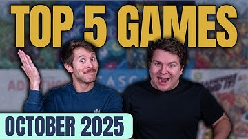 Top 5 Board Games Played | Surviving, Logic Puzzles, Magical Flowers and Music | October Edition