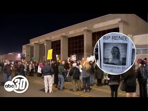 Protesters in Fresno demand justice after ICE agent fatally shoots woman in Minneapolis