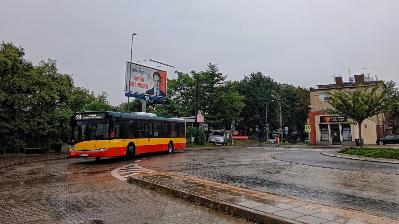 TransLub Luboń Linia 651 kierunek Mosina/Dworzec Kolejowy(trasa zmieniona).Solaris Urbino 12lll.