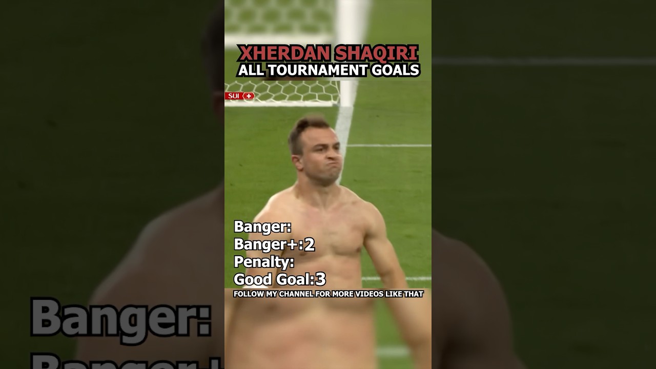 LAST GOAL IS CRAZY! Xherdan Shaqiri all tournament goals 