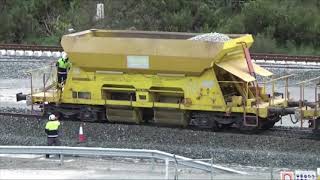 Prueba de auscultación en el tramo del AVE Pedralba - Ourense