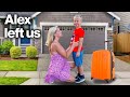 Saying GOODBYE to my Mom for The First Time. Alex Leaving | Gaby and Alex Family