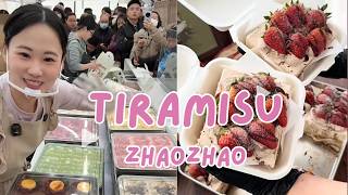 🔴Live🔴How long did Zhao Zhao need to sell out 120 trays of tiramisu?04062026- #chinafood  #tiramisu