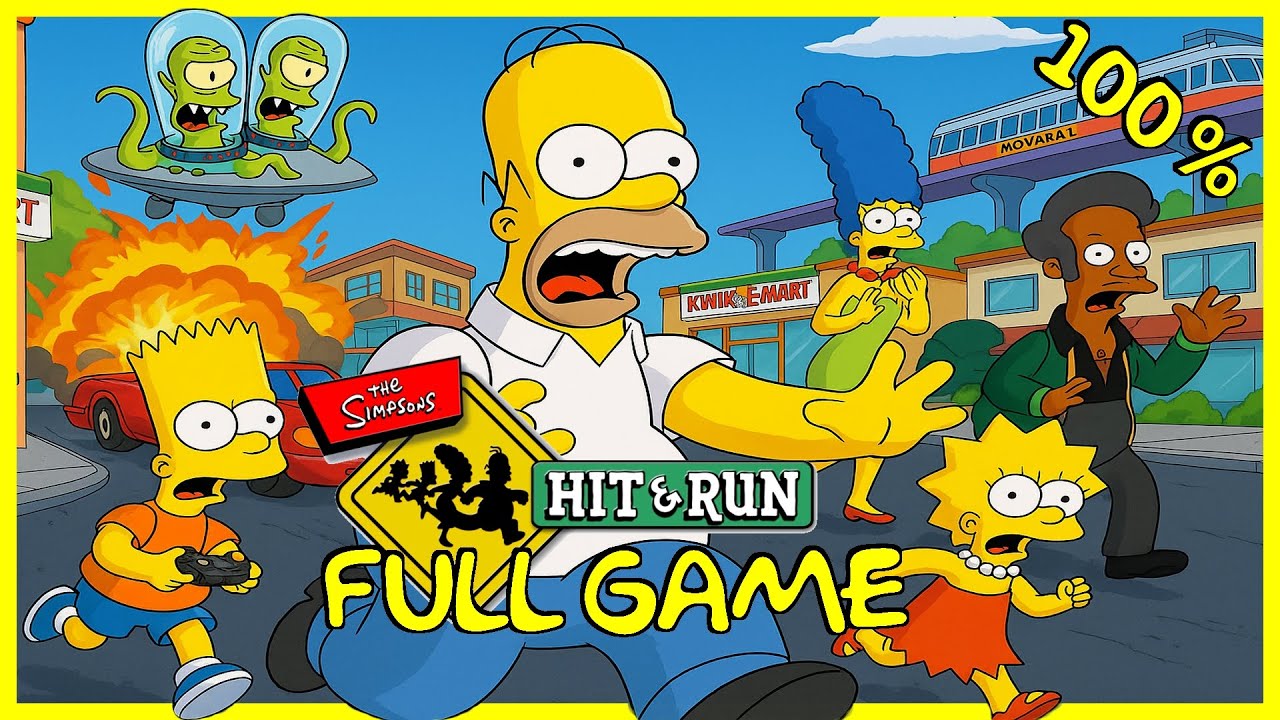 The Simpsons: Hit and Run l Full Game Walkthrough 100%