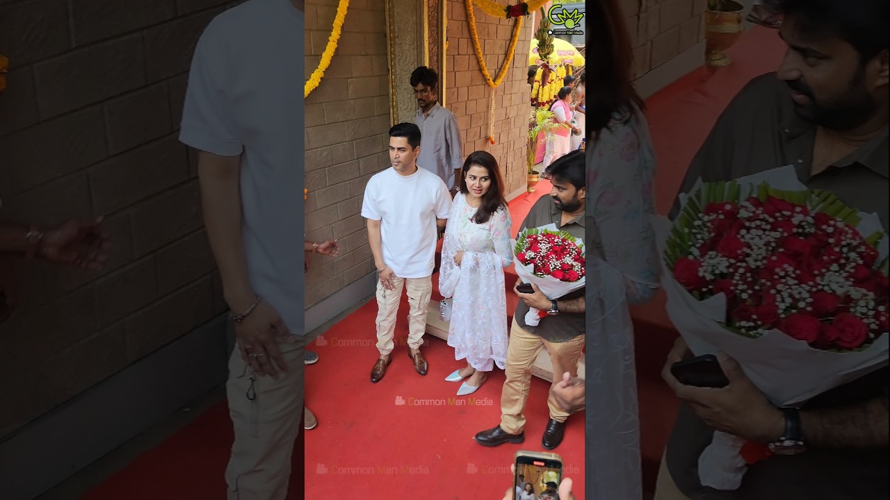 Director Vijay, Krish and Sangeetha at Mookuthi Amman 2 Movie Pooja | Nayanthara