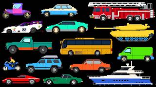 Vehicle Paint Jobs Bus Tank Race Car More Pixel Art