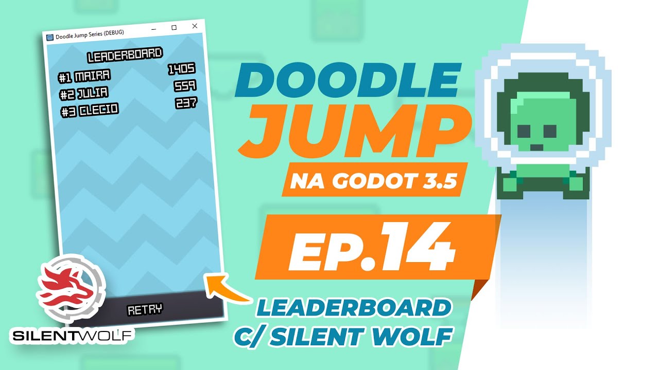 EP. 14 | CRIANDO um RANKING na Godot 3.5 (LEADERBOARD c/ Silent Wolf) - JOGO COMPLETO na Godot