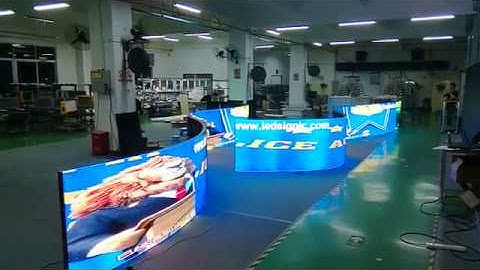 How to Install Indoor LED Digital Full Color Flexible Soft LED Video Wall Display