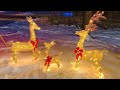 HOYECHI Lighted Christmas Decoration Deer 3 Piece,
