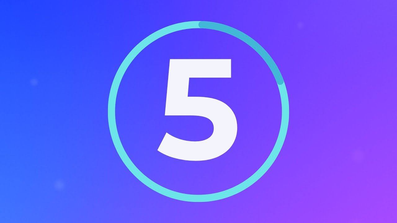 Countdown Ready 5 Second Countdown Timer - Ready, Set, Go! - YouTube