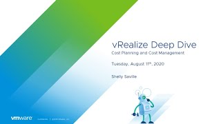 Celebrity vRealize Deep Dive: Cost Planning and Cost Management Wealth