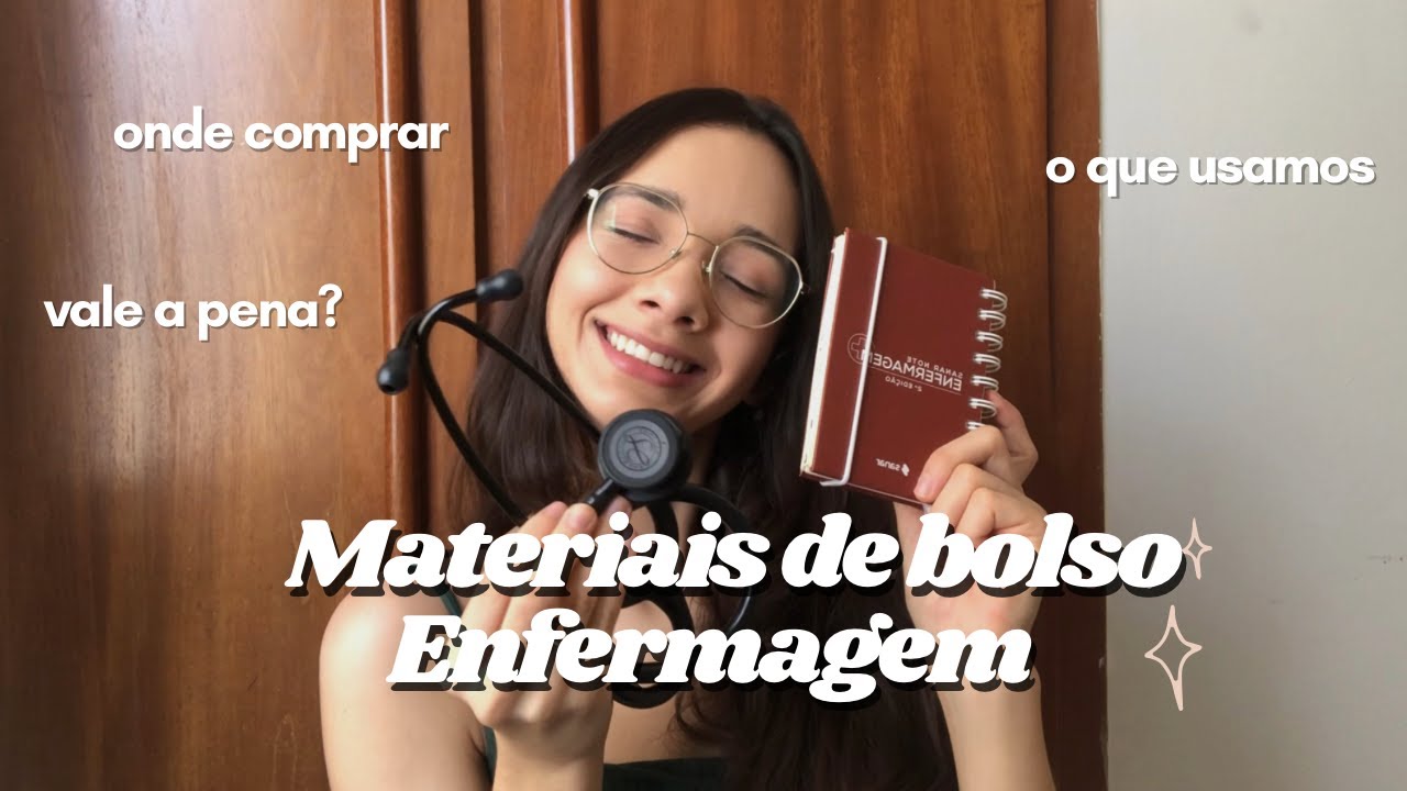 Meus MATERIAIS DE BOLSO da faculdade de ENFERMAGEM ✨ Onde eu comprei meu esteto, esfigmo, oxímetro