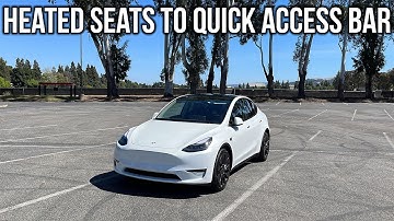 Add Heated Seats To The Quick Access Bar – Tesla Model 3 or Y