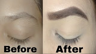 Eyebrow Filling for beginners|Eyebrow Shaping tutorial|Easy brows step by step.