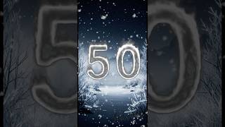 Winter Countdown 50 Seconds ❄️ Silver Flame Timer | CountdownLive-THT #Shorts #christmas #winter